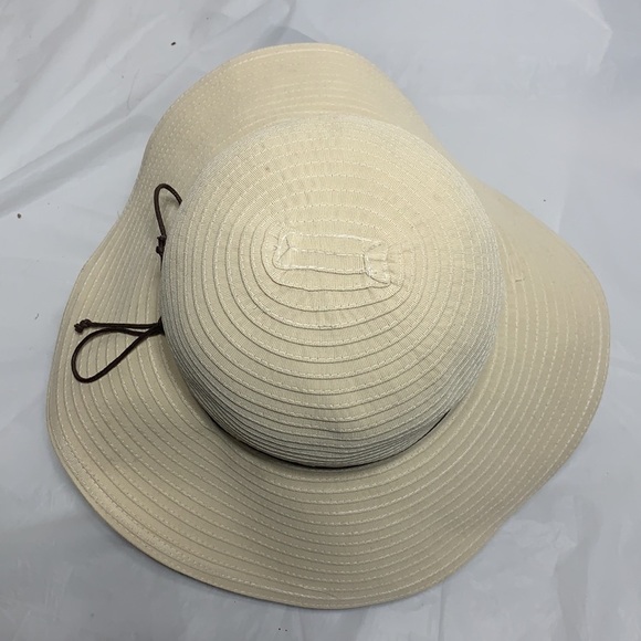WOMEN’S Ole America off white Polyester Sun Hat - Picture 5 of 8